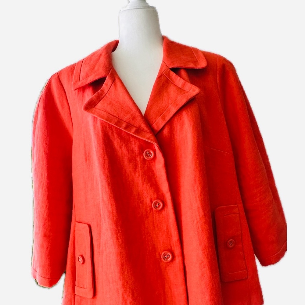 NWOT Talbots Women's Orange Jacket size 20WP - Picture 2 of 8